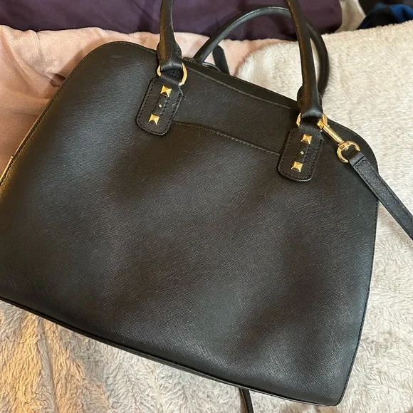 Michael Kors Black Studded Handbag - Picture 3 of 5